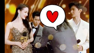 【杨洋&迪丽热巴】星光大赏说悄悄话的两只太甜了吧磕到了公主和王子‖你是我的荣耀同框互动混剪 video