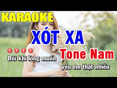 Karaoke Xót Xa Tone Nhạc Sống | Trọng Hiếu