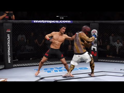 Bruce Lee vs. Demonic Something (EA sports UFC 2)