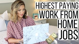 10 HIGHEST PAYING WORK FROM HOME JOBS 2018 | JOBS YOU CAN DO FROM HOME | Hayley Paige