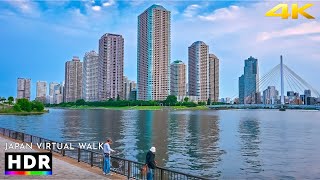 Japan: Tokyo Kiyosumi-shirakawa, sunset to Night Walk • 4K HDR