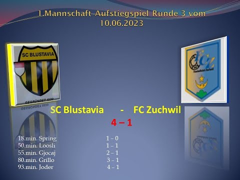 1.Mannschaft Aufstiegsspiel 3/2,Liga SC Blustavia - FC Zuchwil
