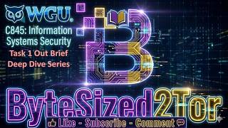 WGU C845: Information Systems Security – Task 1 Out Brief