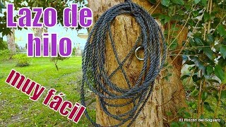¿Cómo hacer lazo de hilo Negro (polipropileno)El Rincón del Soguero