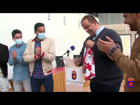 Recepción al CD Guijuelo en el Ayuntamiento por el ascenso a Segunda RFEF