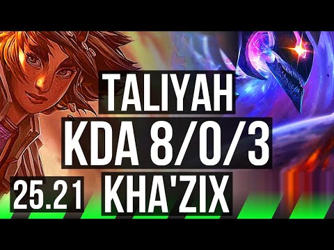 TALIYAH vs KHA'ZIX (JGL) | Legendary | EUW Master | 25.21