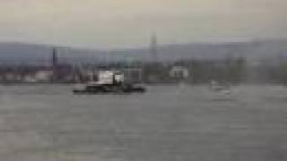 preview picture of video 'Russian Space Shuttle Buran passing by  Mainz, Germany'