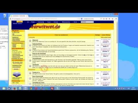 Schulungsvideo - Überblick über die Foren von verwitwet.de