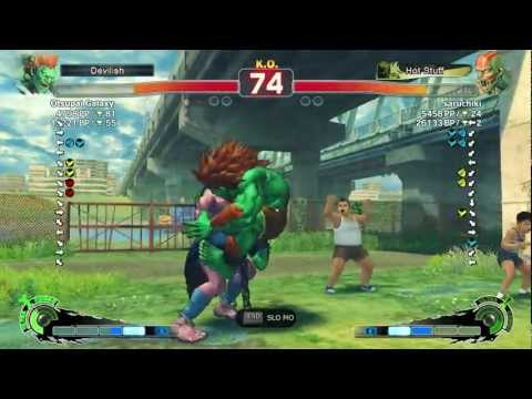 Otsupai Galaxy (Blanka) vs saruchiki (Dhalsim) AE 2012 Ranked Match on PC