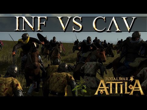 Medium Cavalry vs Heavy Melee Infantry Total War Attila Age of Charlemagne Mechanics