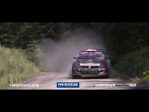 Osian Pryce testing his VW Polo R5 ahead of the 2021, Nicky Grist stages