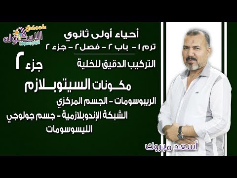 أحياء أولى ثانوي 2019| التركيب الدقيق للخلية- مكونات السيتوبلازم | ت1-ب2-ف2-جزء2 | الاسكوله