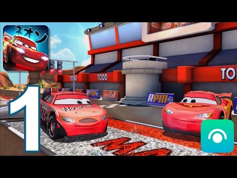 Cars: Fast as Lightning - Gameplay Walkthrough Part 1 - Todd's Track (iOS, Android)