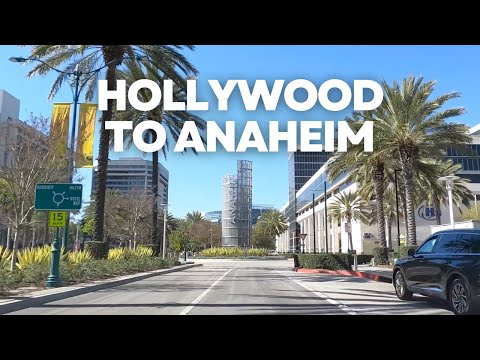 [4K] Hollywood to Anaheim - Driving Los Angeles to Orange County - California, USA