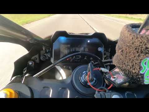 Yamaha YZF-R7 Top Speed Run - Power Commander 6, DNA Air filter (w/ stock snorkel) and Yoshi R-77 CF