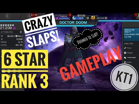 OMG! The SLAP! 6 Star Rank 3 Dr.Doom Gameplay Video! Slaptastic Fights!