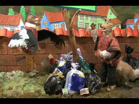 The Fox and the Condor - Don't throw trash in the street -