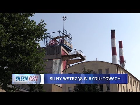 Silny wstrząs w kopalni ROW Ruch Rydułtowy 09.08.2018