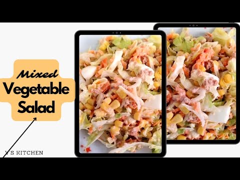 Mixed Vegetable Salad, Easy Salad Recipe // Nigerian Salad Recipe