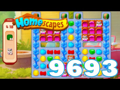 Homescapes Level 9693 HD 3 - match puzzle game | Gameplay Walkthrough | android | GameGo Game | IOS
