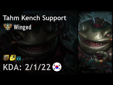Tahm Kench Support vs Blitzcrank - Winged - KR Challenger Patch 6.19