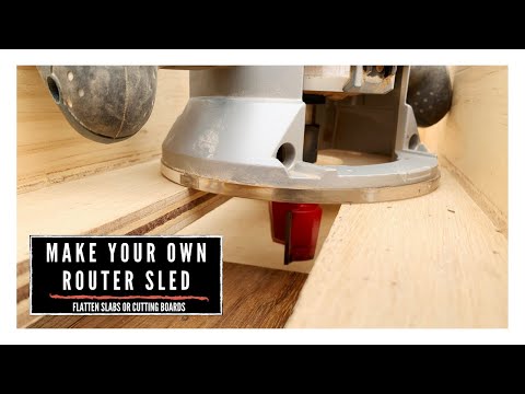 DIY Router Sled for Leveling Live Edge Slabs & Cutting Boards