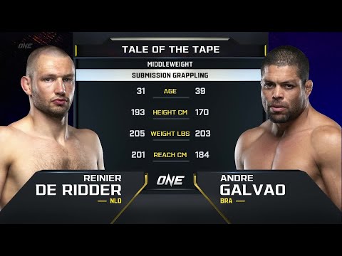 Reinier de Ridder vs André Galvão full fight