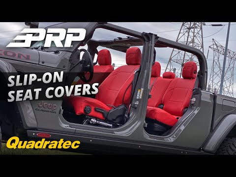 PRP Seats Custom Vinyl Seat Covers Installed for Jeep Gladiator JT & Jeep Wrangler JL