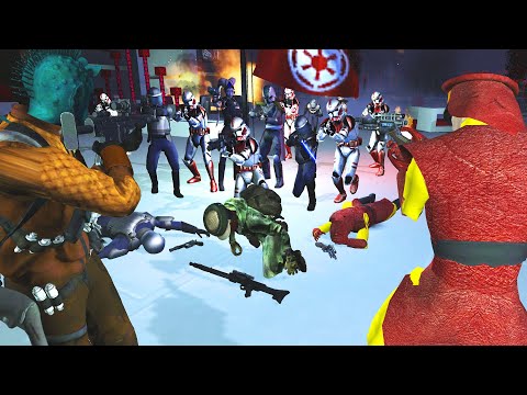 Brutal City RIOTS After ORDER 66! - Men of War: Star Wars Mod Battle Simulator