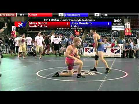 Junior Freestyle 171 - Joey Dondero (ID) vs. Miles Scholl (ND)