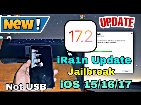 New update iRa1n Jailbreak iOS 17.2/16.7.2/15.8 on iPhone 7+,8,8+,X. Not USB Boot for Windows
