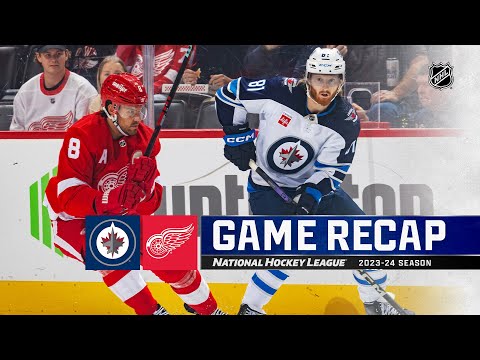 Jets @ Red Wings 10/26 | NHL Highlights 2023