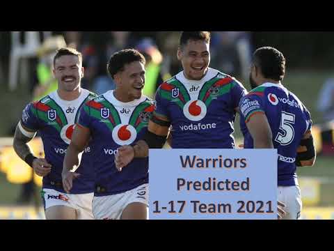 Warriors Predicted 1-17 Team 2021