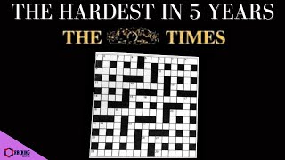 The Hardest Times Crossword In 5 Years