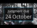 Ashers: Judgment due 24 October