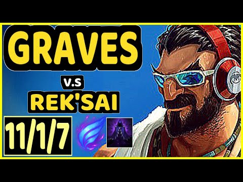 MARKOON (GRAVES) vs REK'SAI - 11/1/7 KDA JUNGLE CHALLENGER GAMEPLAY - EUW
