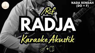 Download lagu /rif - Radja (Karaoke Akustik   Cajon) Nada Rendah | High Quality Audio mp3