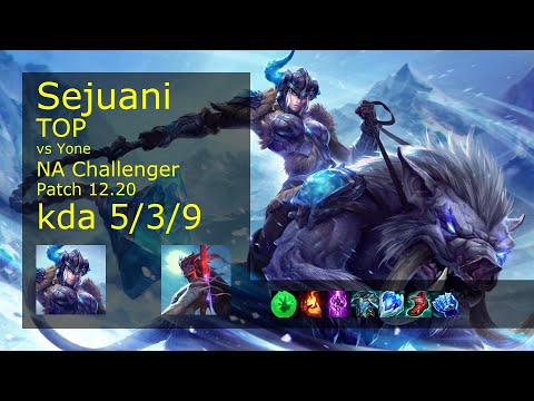 Rank 3 NA Sejuani Top: Sejuani vs Yone