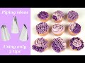 EASY CUPCAKE DECORATING - Instagram Inspired Multi Tip Piping With Only Three Tips
