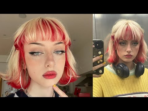 DYING MY HAIR RED & BLONDE