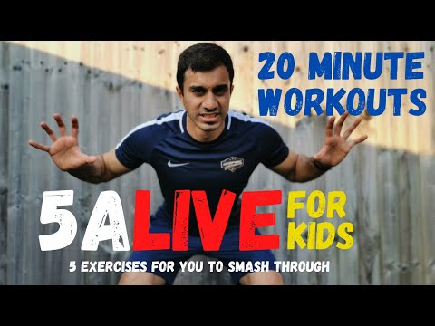 5ALIVE for KIDS | Stay at Home 20 MINUTE WORKOUT | NO EQUIPMENT | SESSION 2 | TFT