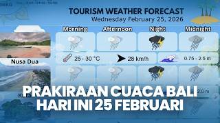 Download lagu Prakiraan Cuaca Bali Hari Ini 25 Februari 2026, Kecepatan Angin Hingga 45 Km Per Jam, Jaga Kesehatan mp3