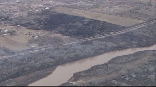 Evacuations in place for bosque fire near Belen, 120 structures threatened
