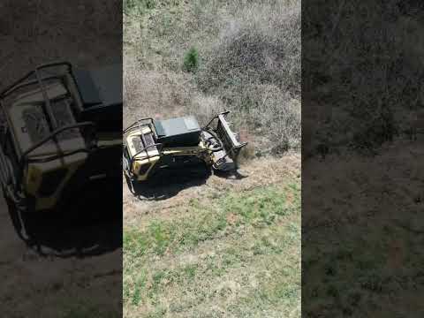 Mulching is the best way to clear land. Change my mind #landclearing #construction #forestry