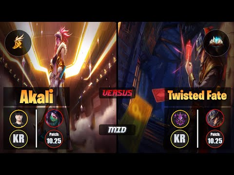 Tempt AKALI (Mid) [Fleet Footwork] VS TWISTED FATE - Master KR Patch 10.25