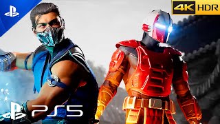 Mortal Kombat 1 (PS5) NEW Gameplay Frost, Smoke, Rain, Cyrax, Sektor, Johnny Cage (2023) 4K HDR