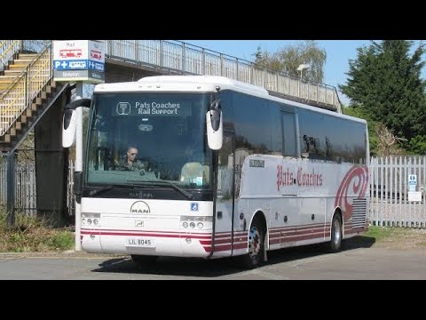 Pats Coaches Vanhool Alicron LIL 8045 operating a TFW Rail Replacement.