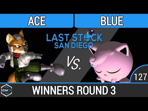LSSD 127 - B2S | Ace (Fox) vs. TG | Blue (Puff) - SSBM WR3 - Smash Melee