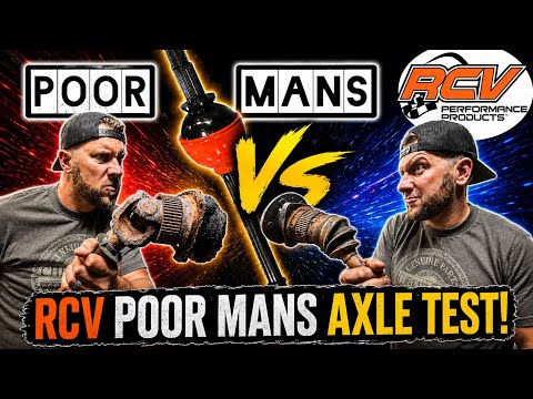 Ujoint vs CV Joint Axles | Poor man’s @RCVUltimateAxles