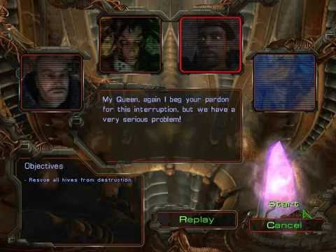 StarCraft Brood War Zerg Campaign: The Queen Of Blades Miss 1 Vile Disruption Intro Cinematic